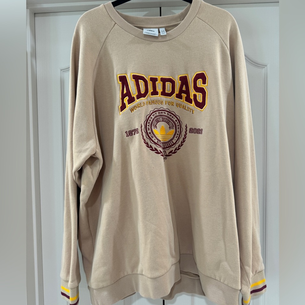 Vintage style Adidas Tan Sweatshirt